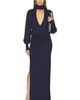 Helsa Helsa Justyine Mock Neck Knit Gown - 1