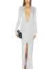Helsa Helsa Monrow Plunge Knit Gown - 1