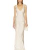 Helsa Helsa Satin Dress With Tie And Fringe - 1