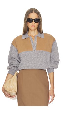 Helsa Helsa Sindy Color Block Knit Polo