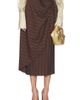 Helsa Helsa Stripe Twill Blanket Skirt - 1