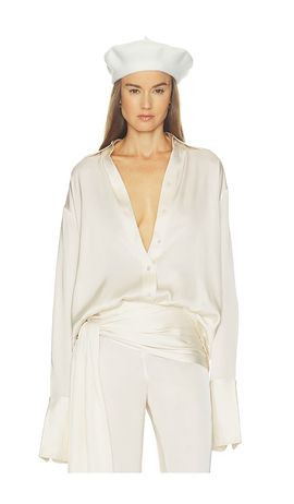 Helsa Helsa The Relaxed Satin Shirt