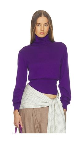Helsa Helsa Thelka Shoulder Pad Knit Mockneck