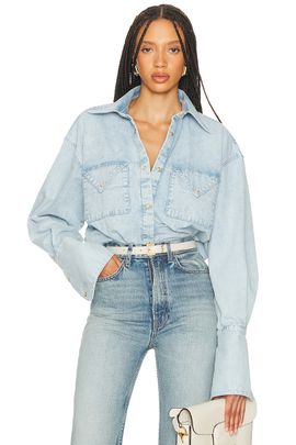Helsa Helsa Washed Denim Shirt