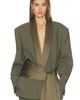 Helsa Helsa Wool Blend Longline Suiting Blazer - 1