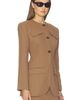 Helsa Helsa Wool Blend Suiting Jacket With Bows - 2