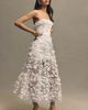 Helsi Audrey Square-Neck Floral Applique Sheer Midi Dress - 1