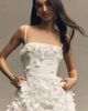 Helsi Audrey Square-Neck Floral Applique Sheer Midi Dress - 3