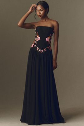 helsi elena strapless 3d floral structured lace mini dress Helena Strapless Dress In Floral main image 0