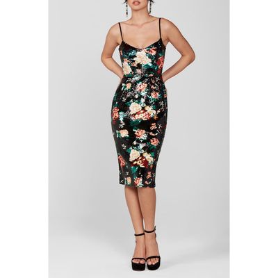 HELSI HELSI Hayden Sequin Midi Cocktail Dress