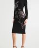 HELSI HELSI Ivy Beaded Floral Long Sleeve Body-Con Cocktail Midi Dress - 3