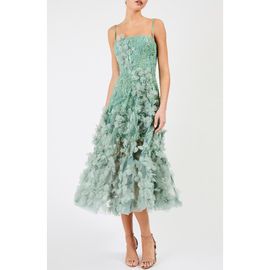 HELSI HELSI Lily Sequin Floral Appliqué Midi Dress