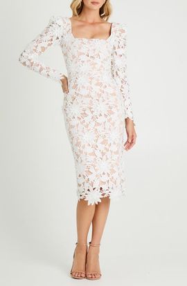 HELSI HELSI Olga Floral Appliqué Long Sleeve Dress