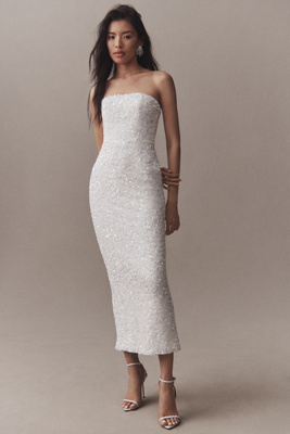 Helsi - Leslie Strapless Sequin Column Midi Dress