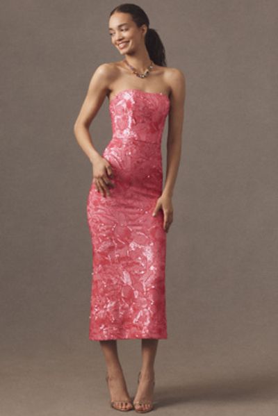 knee length dresses for ladies Leslie Floral Tiered Midi Dress main image 1