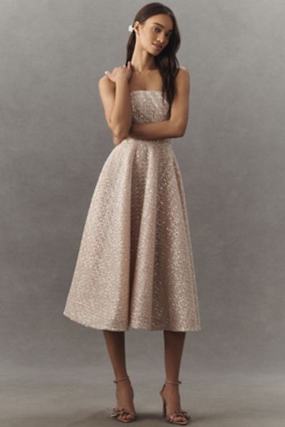 Helsi - Vivi Strapless Beaded Fit & Flare Midi Dress