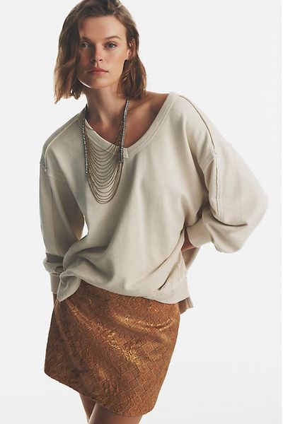 Hemant & Nandita Metallic Mini Skirt