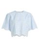 Hemant & Nandita Women's Eyelet Cotton-Blend Top - 1