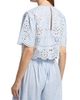 Hemant & Nandita Women's Eyelet Cotton-Blend Top - 5