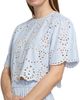Hemant & Nandita Women's Eyelet Cotton-Blend Top - 6
