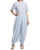 Hemant & Nandita Women's Eyelet Striped Cotton-Blend Harem Pants - 2