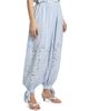 Hemant & Nandita Women's Eyelet Striped Cotton-Blend Harem Pants - 4