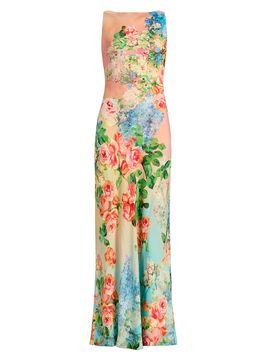 high low maxi dress in white hemant and nandita Nera Long Dress  Retrofete