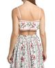 Hemant & Nandita Women's Floral Embellished Linen-Cotton Bustier Top - 5