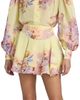 Hemant & Nandita Women's Floral Linen-Blend Miniskirt - 3