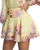 Hemant & Nandita Women's Floral Linen-Blend Miniskirt - 6