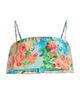 Hemant & Nandita Women's Floral Linen-Cotton Crop Top - 8