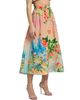 Hemant & Nandita Women's Floral Ombré Cotton-Linen Midi-Skirt - 4