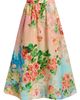 Hemant & Nandita Women's Floral Ombré Cotton-Linen Midi-Skirt - 8