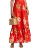 Hemant & Nandita Women's Floral Pintuck Maxi Skirt - 3