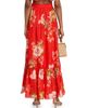 Hemant & Nandita Women's Floral Pintuck Maxi Skirt - 5