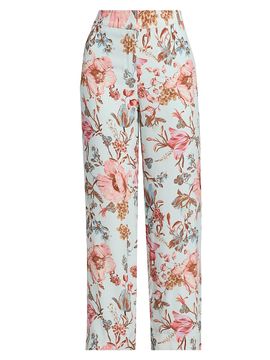 Hemant & Nandita Women's Floral Straight Leg Pants