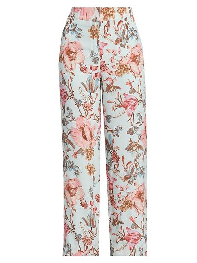 Hemant & Nandita Women's Floral Straight Leg Pants