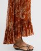 Hemant & Nandita Women's Printed High-Low Maxi Skirt - 5