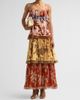 Hemant & Nandita Women's Printed Tiered Maxi Dress - 2