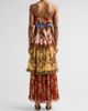 Hemant & Nandita Women's Printed Tiered Maxi Dress - 3