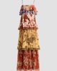 Hemant & Nandita Women's Printed Tiered Maxi Dress - 6
