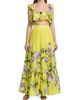Hemant & Nandita Women's Ruffled Floral Linen-Blend Top - 2