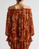 Hemant & Nandita Women's Ruza Paisley Smocked Off-the-Shoulder Top - 3