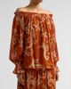 Hemant & Nandita Women's Ruza Paisley Smocked Off-the-Shoulder Top - 4
