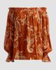 Hemant & Nandita Women's Ruza Paisley Smocked Off-the-Shoulder Top - 6