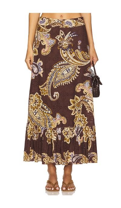 HEMANT AND NANDITA HEMANT AND NANDITA A Line Ankle Length Skirt