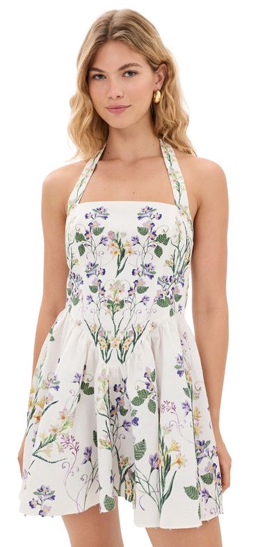 Hemant And Nandita Anya Corseted Mini Dress Ivory