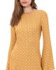 Hemant and Nandita Hemant and Nandita Baised Mini Dress Mustard - 1