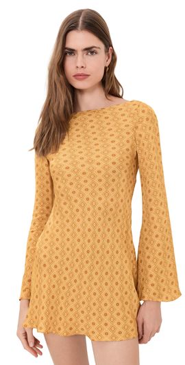 Hemant and Nandita Hemant and Nandita Baised Mini Dress Mustard