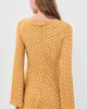 Hemant and Nandita Hemant and Nandita Baised Mini Dress Mustard - 3
